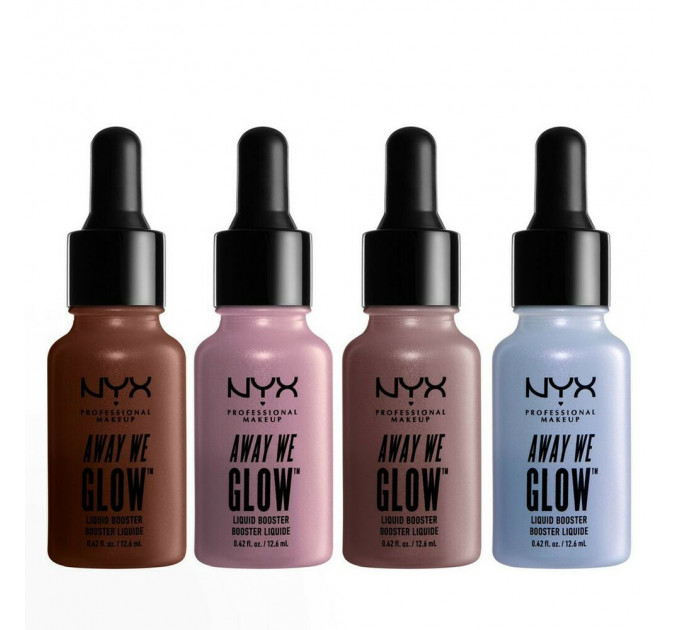 Хайлайтер для обличчя NYX Cosmetics Away We Glow Liquid Booster (рідкий)